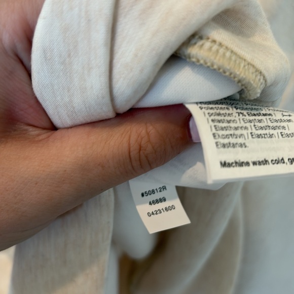 SPANX AIR ESSENTIALS Cream Wrap Blouse - Picture 6 of 7